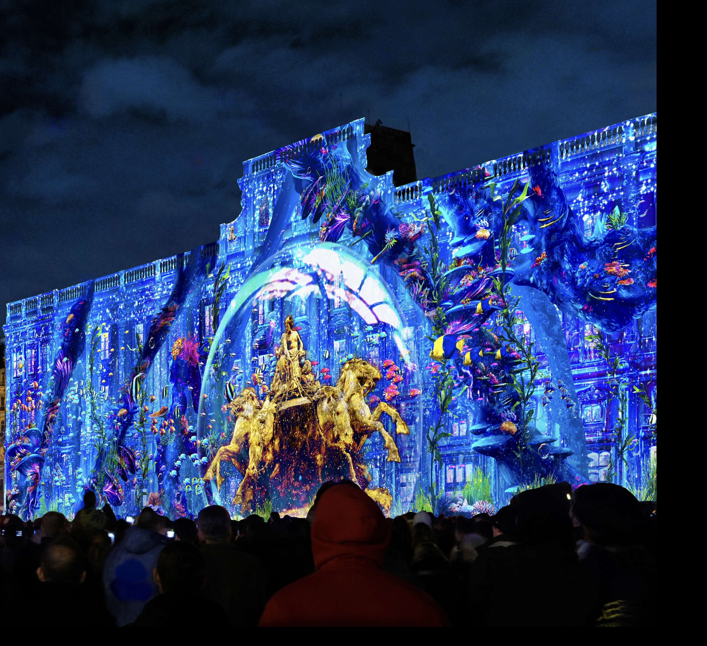 Le Retour Du Petit Géant Lyon Place Des Terreaux Spectaculaires Allumeurs D'images (2)